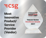 Most Innovative Product/Service Provider (Vendor) 2021 badge awarded to CSG