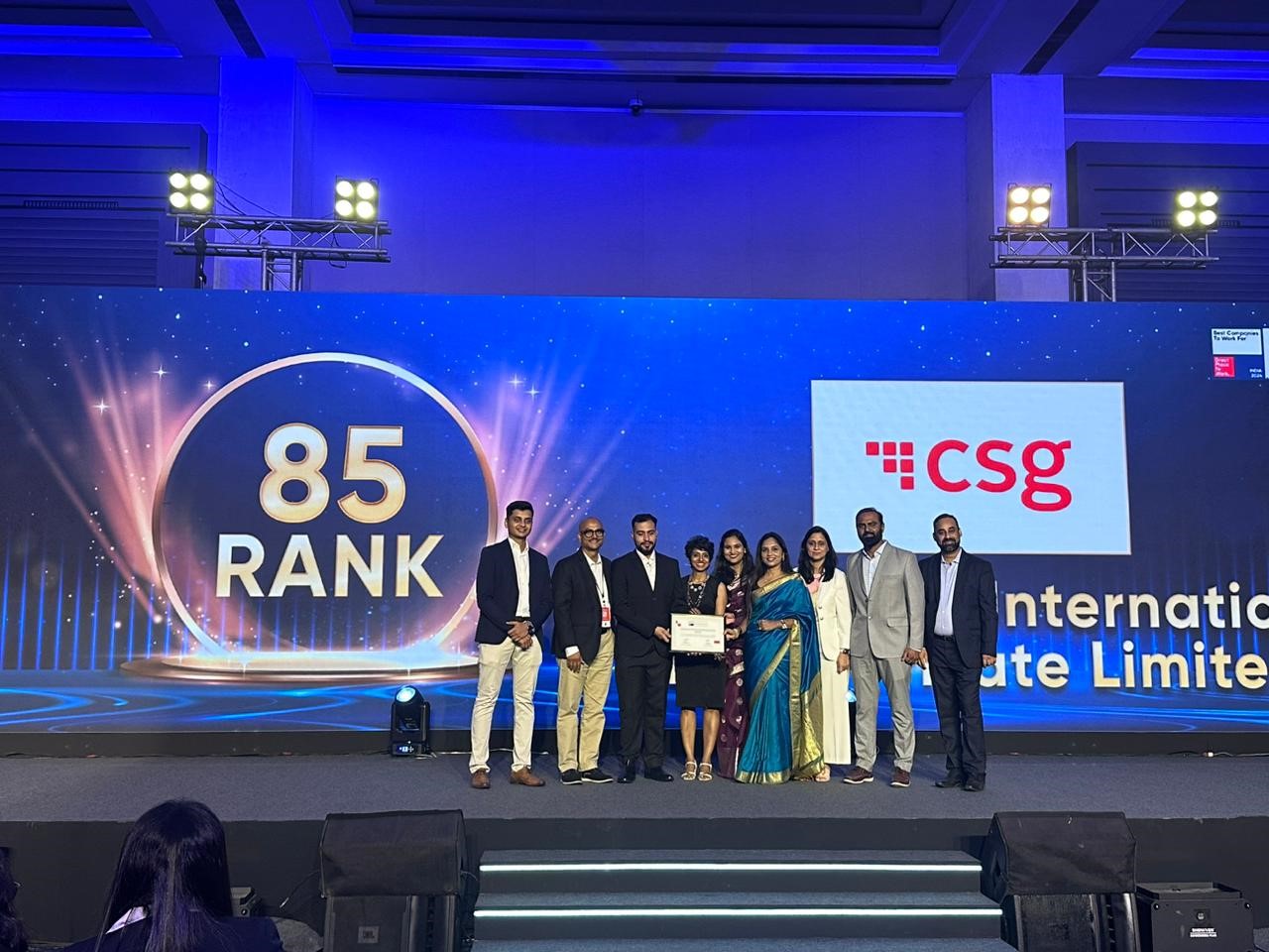 CSG is among India's Best Companies To Work For 2024